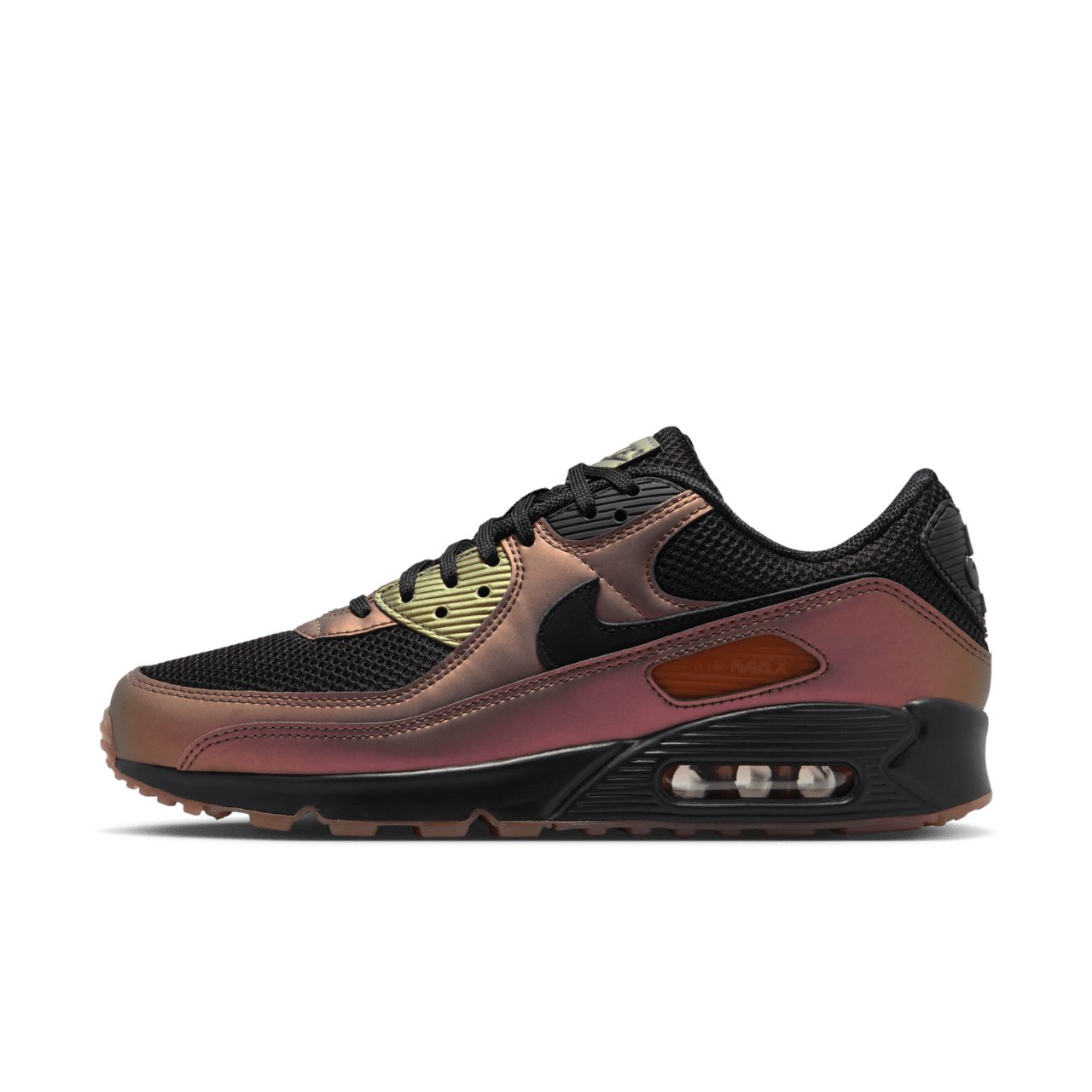 Air Max 90 Black and Dark Russet HQ4042 001 Erscheinungsdatum. Nike SNKRS